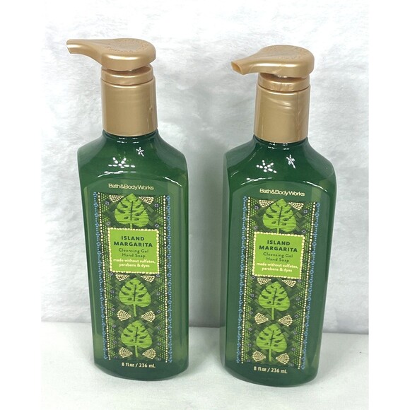 x2 Bath & Body Works Island Margarita Cleansing Gel Hand Soap 8 fl oz / each NEW - Picture 1 of 4